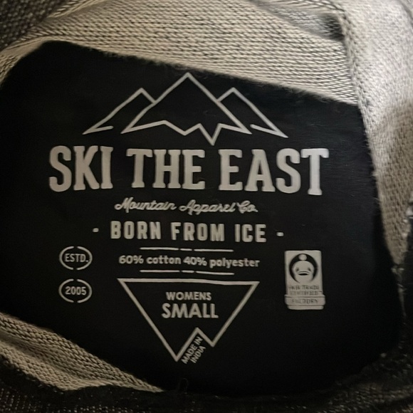 Ski the East - charcoal gray turtleneck jersey - size S - Picture 5 of 7